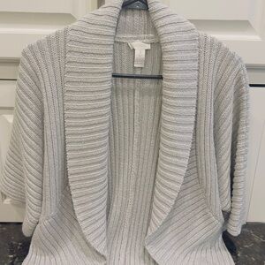 Cozy Gray Ribbed Sweater CHICOS